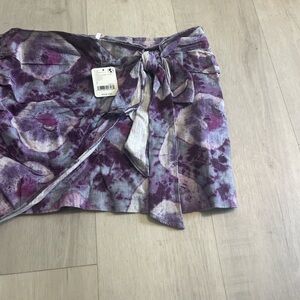 Free People Purple Tie-Dye Skirt